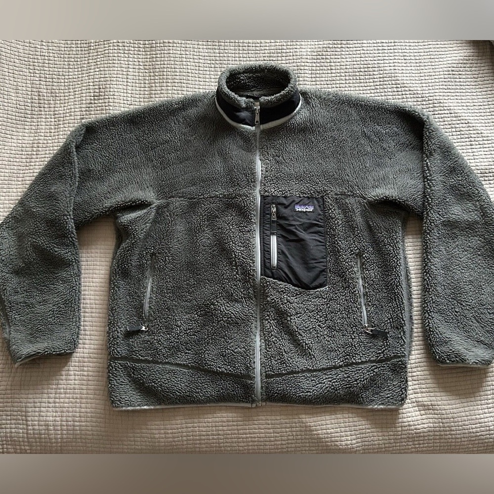 PATAGONIA VINTAGE Classic Retro X Hi-Pile Fleece Jacket Warm, Wind-Proof & RARE